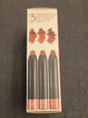 Pixi 3 Nuances Intense Matte Lip + Cheek Trio Pixi, Belle, Purity Sealed NIB